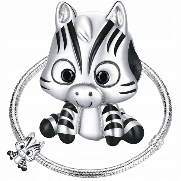 

Charms Zebra koralik beads srebro pr 925