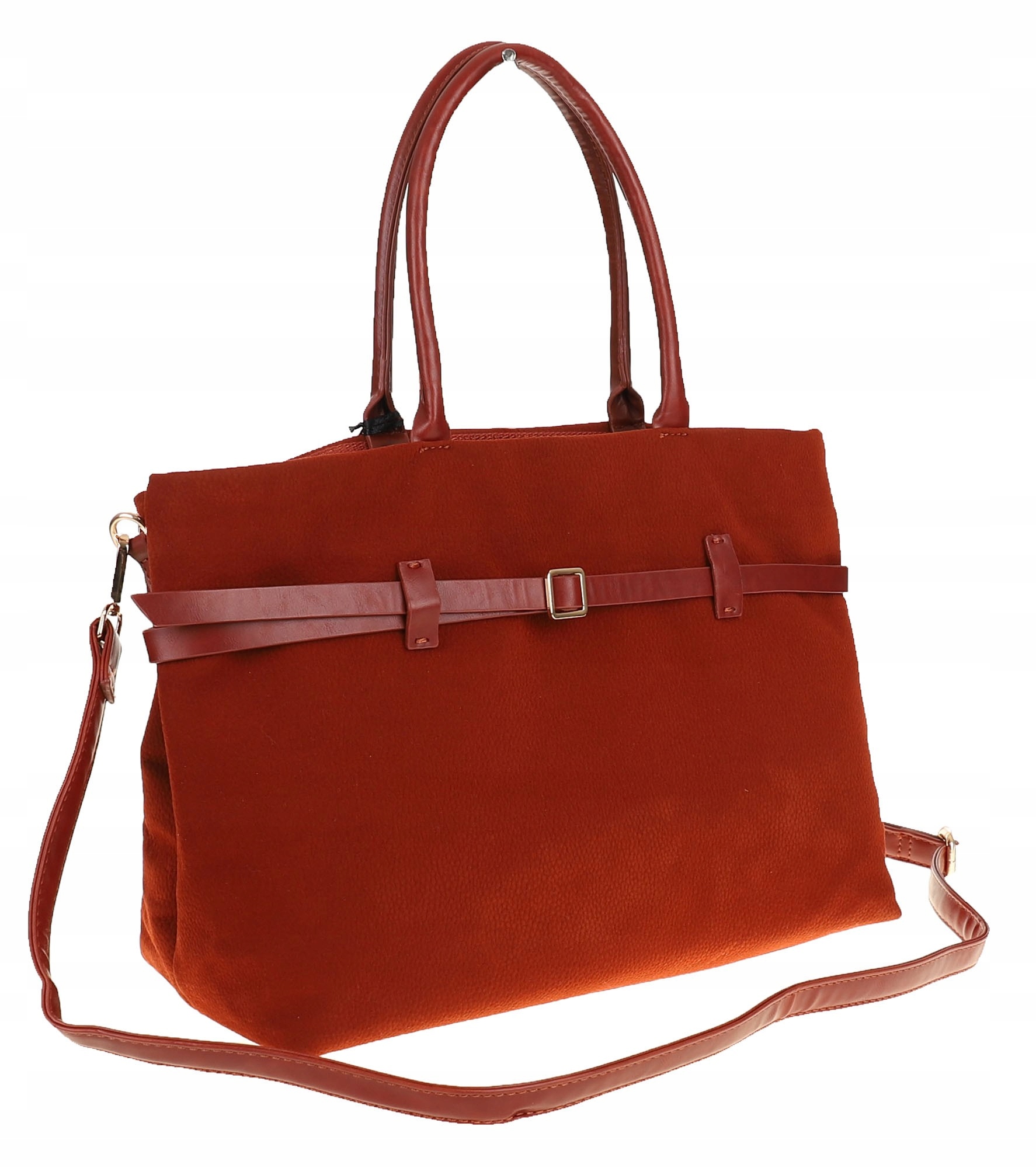 Dámská kabelka přes rameno shopper velká prostorná taška 3642 Orange