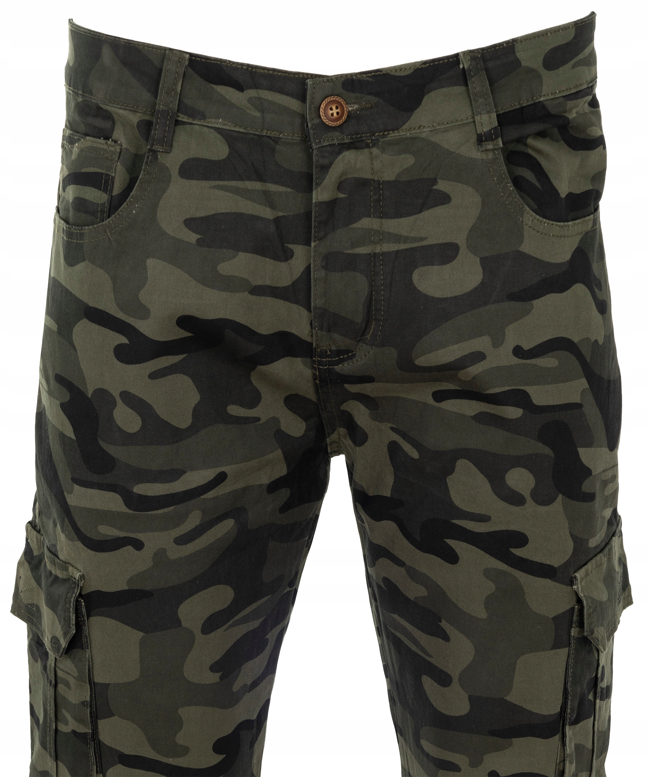 spodnie BOJÓWKI MORO BAWEŁNIANE ZIELONE GEMELLO W38 Fason bojówki