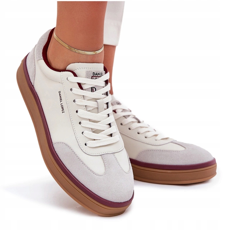 Dámské Kožené Tenisky Daniel Lopez Just Dare SS2D4008 Bílo-šedé 37