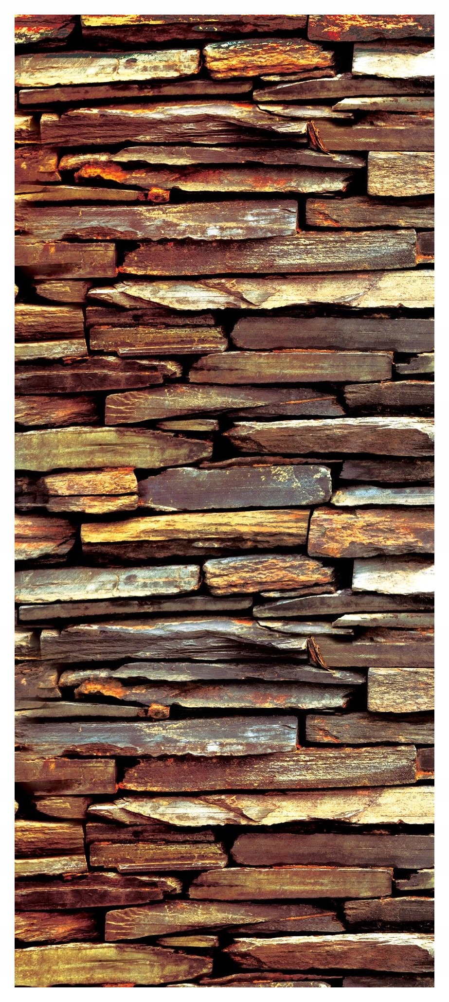 Samolepka Fototapeta Cihlová zeď teplé tóny efekt objemu 91x211