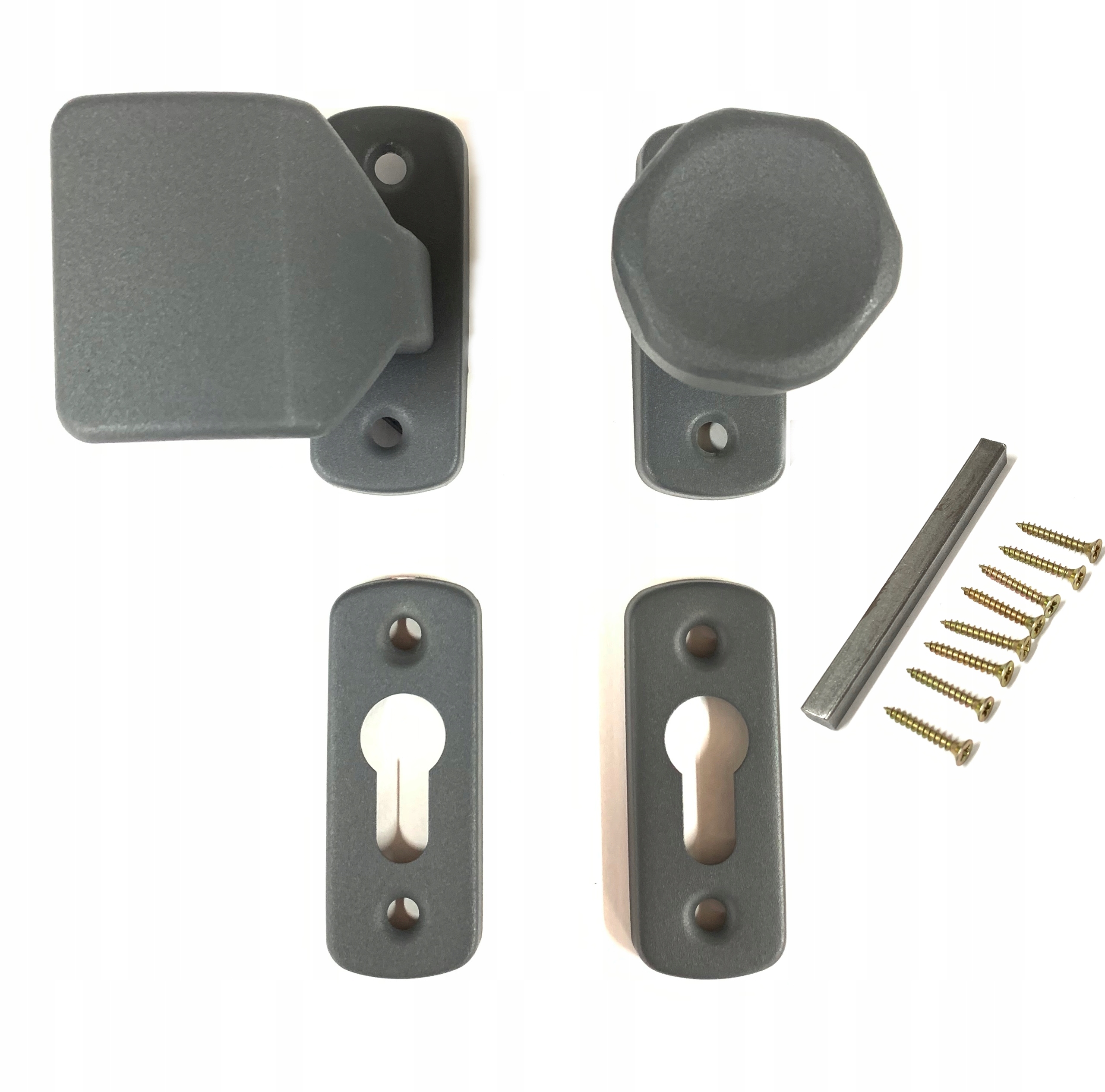 POCHWYT DO FURTKI BRAMKI UCHWYT ANTRACYT + SZYLDY