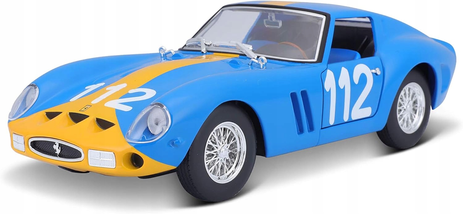 Bburago Ferrari 250 Gto Modrá 1:24 Sada K Sestavení Nový Model 26581