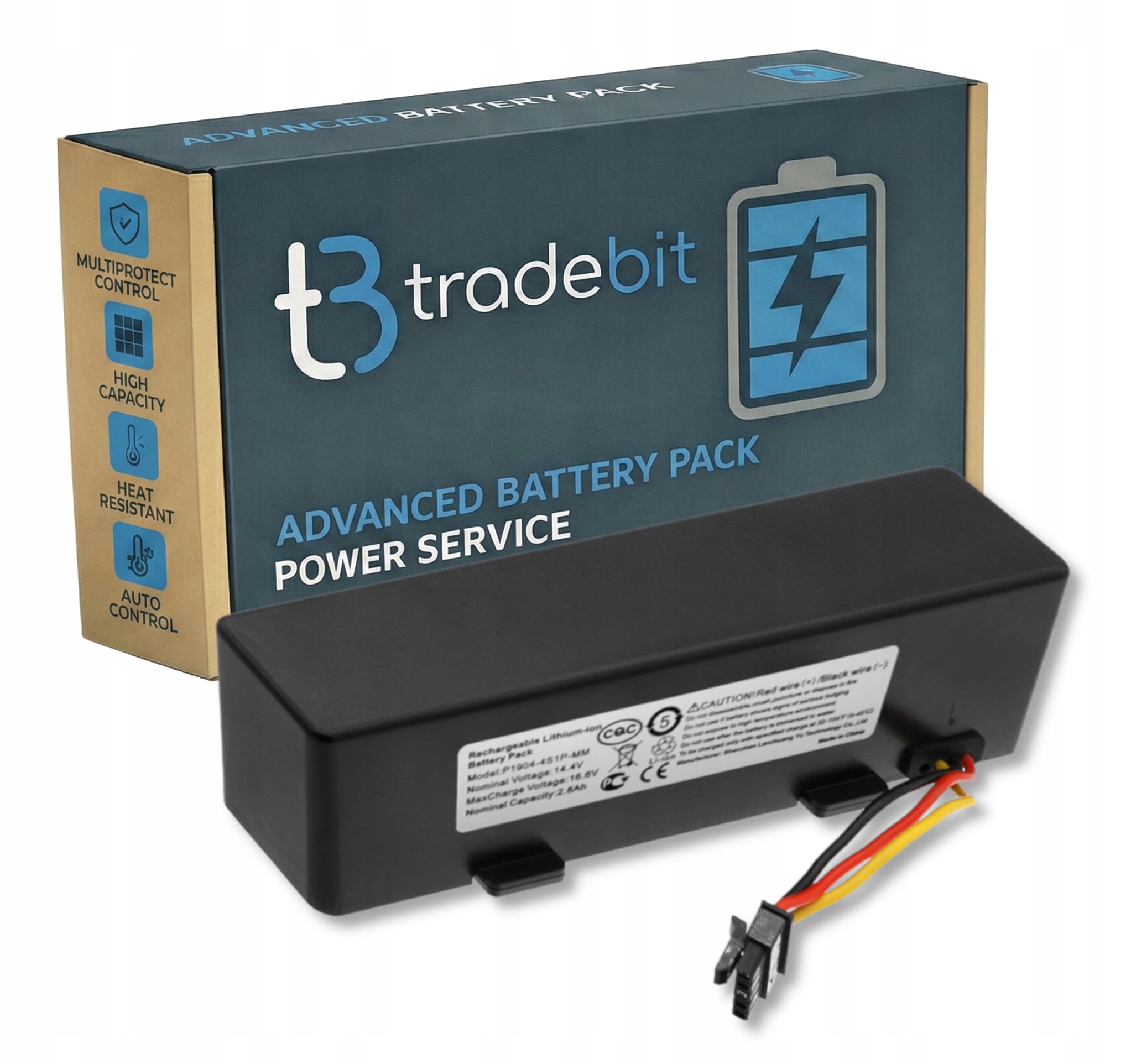 Baterie akumulátor 2600 mAh pro Xiaomi Robot Mop Pro INR18650 MA1-4S1P-SC