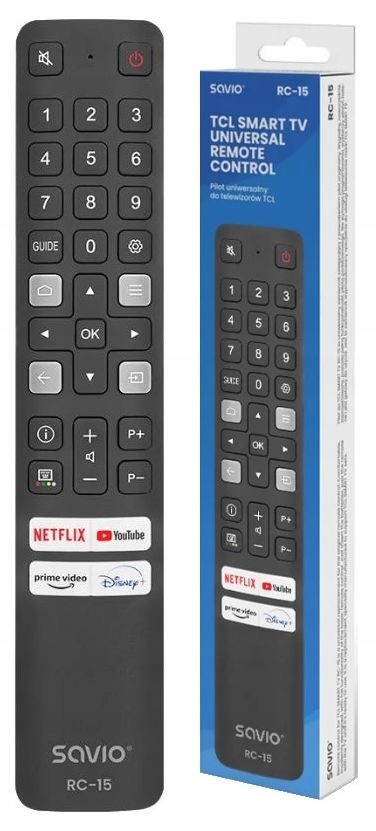 Универсальный пульт дистанционного управления Savio RC-15 черный