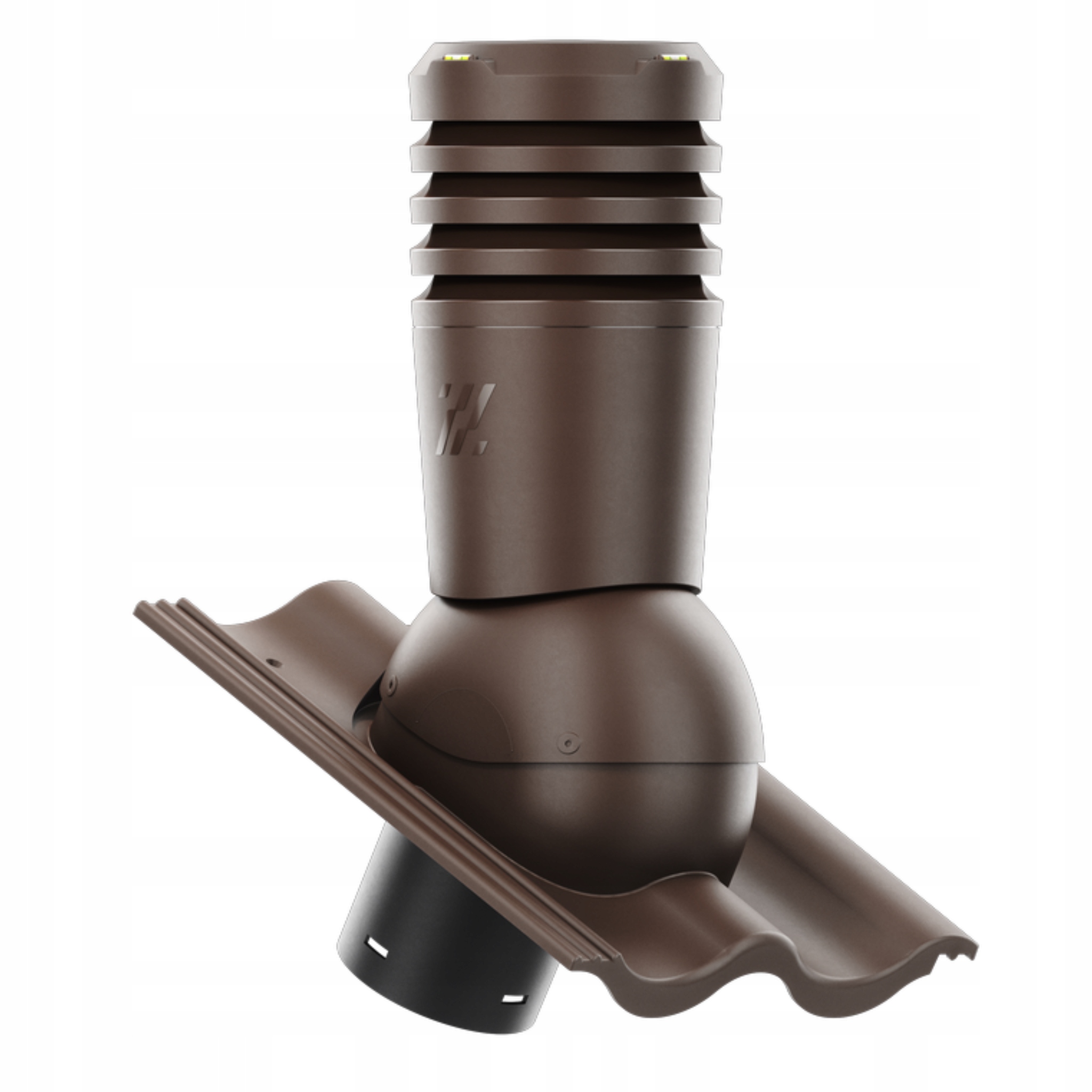 Větrací komín ECO150 střešní taška Benders Palema Bronzová