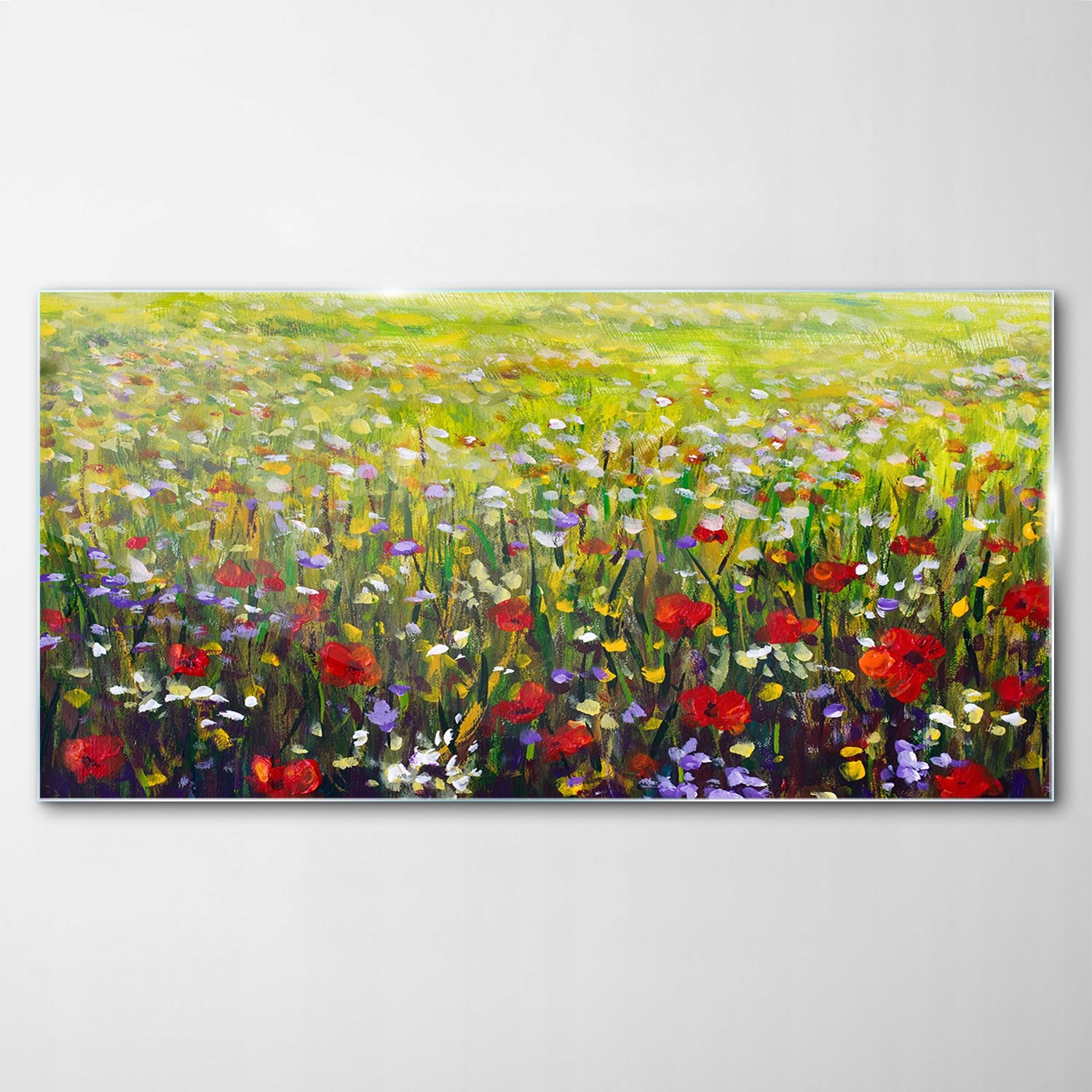 

Obraz na Szkle Dekor Maki Kwiaty Łąka Pole 120x60