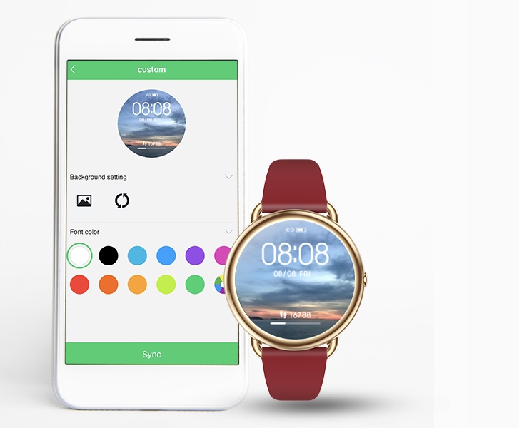 Smartwatch Bemi Cosmo Srebrny + 2 paski Złącza brak