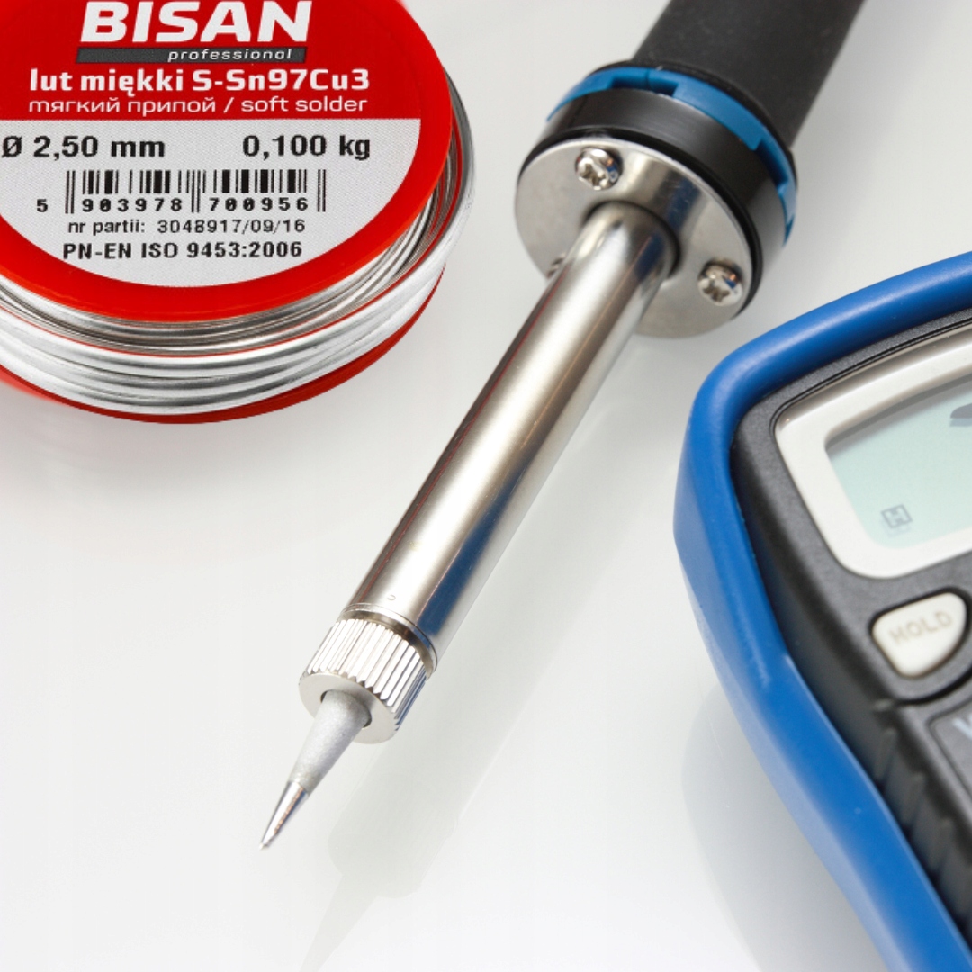 LUT MIĘKKI CYNA DO LUTOWANIA LUTU MIĘKKIEGO 2.5mm SZPULKA 100g Z TOPNIKIEM Producent Bisan