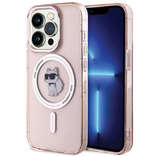 Pouzdro Karl Lagerfeld KLHMP15LHFCCNOP iPhone 15 Pro 6.1" růžové/pink hardcas