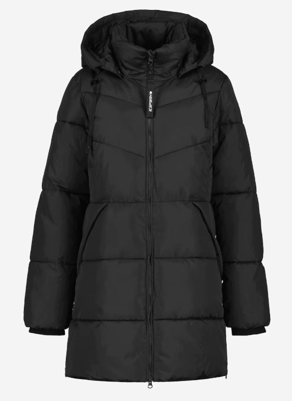 Icepeak Adaire Parka kabát zimní bunda dlouhá černá dámská vel. 42 jako 40