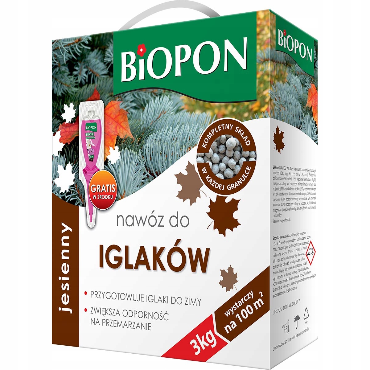 

Nawóz jesienny do iglaków 3kg Biopon
