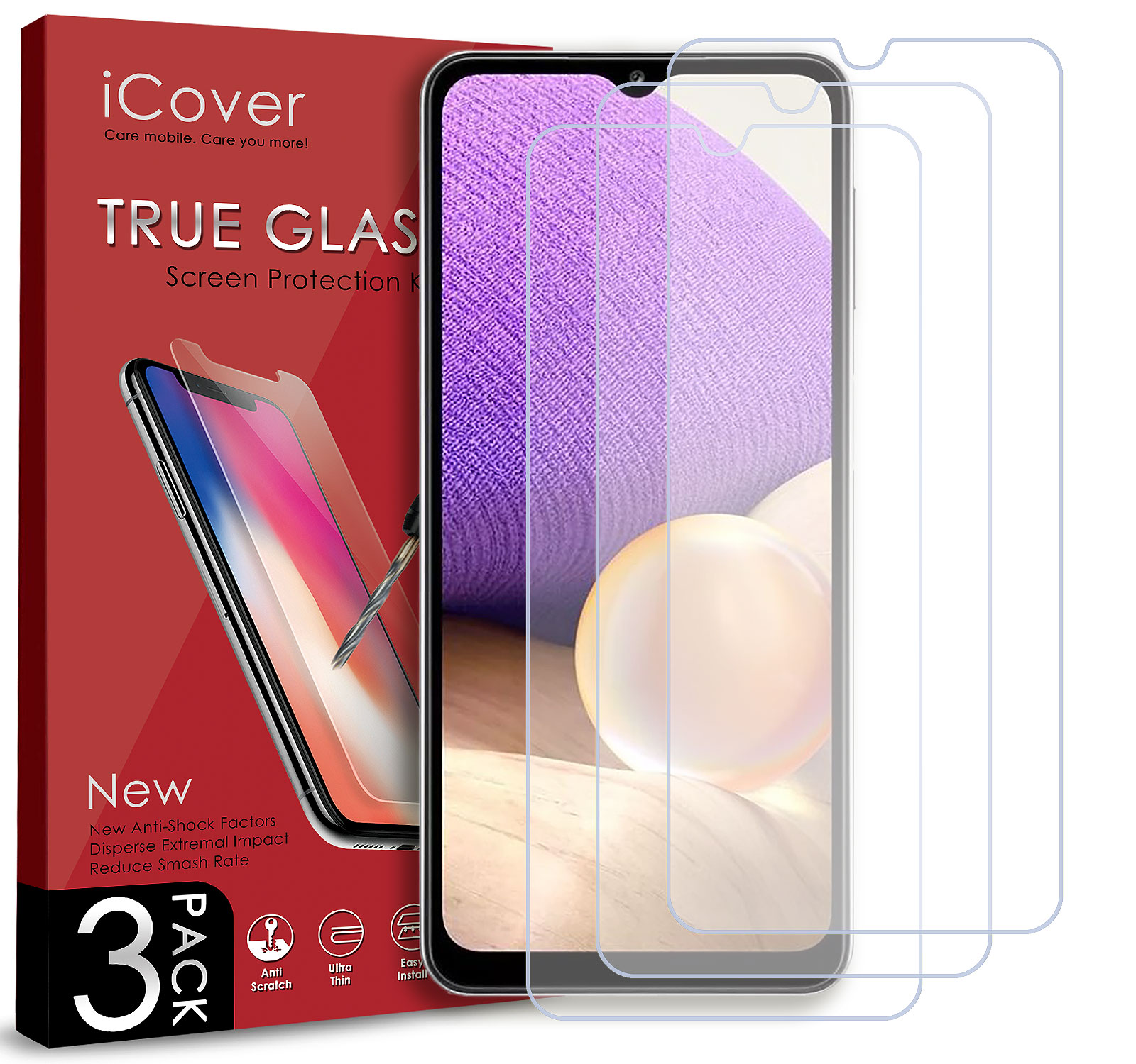 

3SZT Szkło Hartowane Do Samsung Galaxy A32 5G