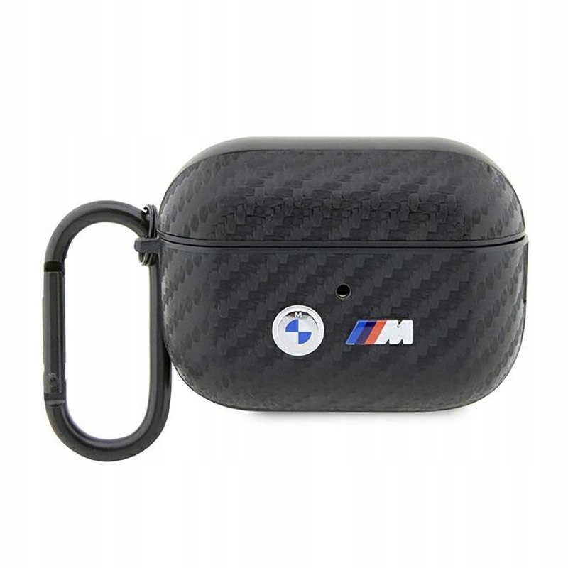 Bmw Carbon Double Metal Logo Etui AirPods Pro 2 (Czarny)
