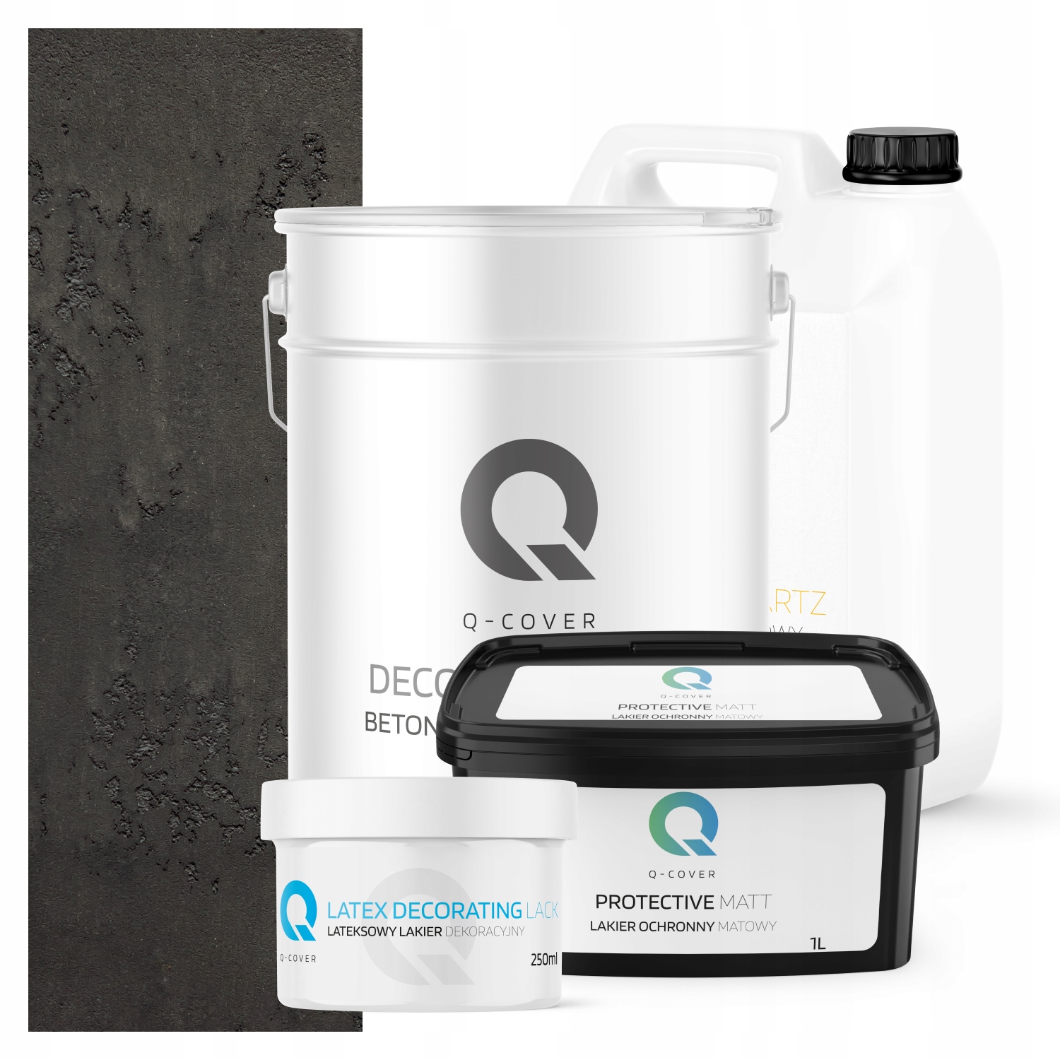 Vnější Architektonický Beton Set Antracit F267 Komplet Na 10 m2