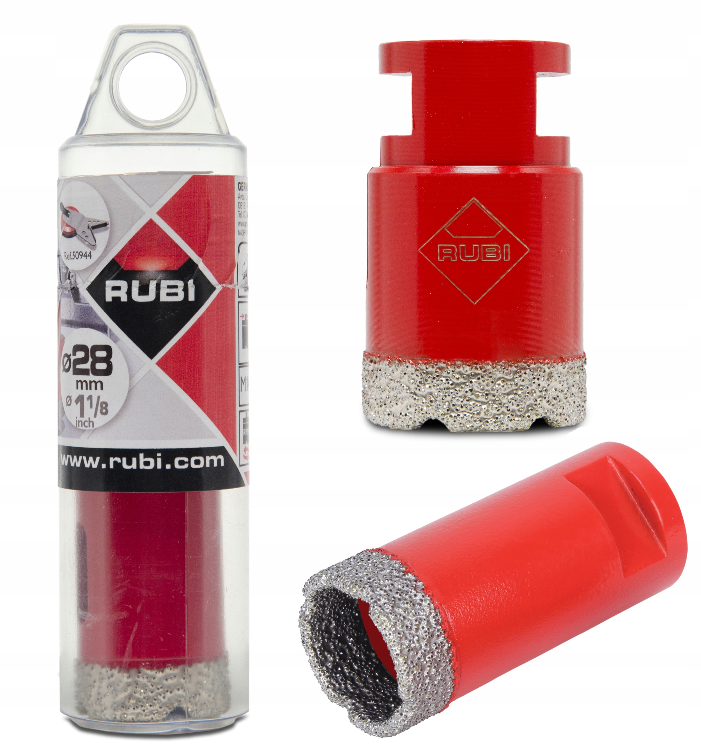 

Korona diamentowa otwornica Rubi 28mm do gresu M14