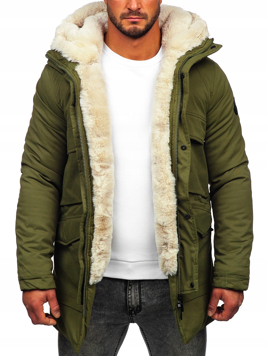 

Kurtka Męska Zimowa Parka Khaki M115 DENLEY_2XL