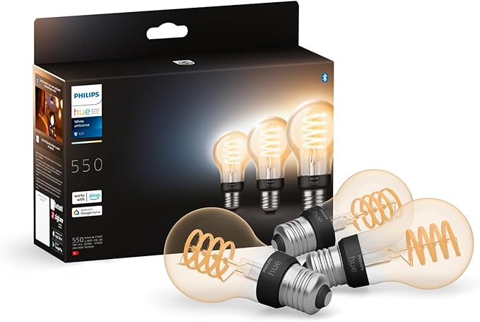 Žiarovky Smart Led Philips Hue White Ambience 3 ks E27 7 W 550 Lumen 4500K
