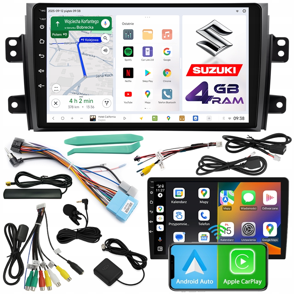 Automobilové Rádio Ncs D9 Suzuki SX4 2006-2013 Android 4GB Lte