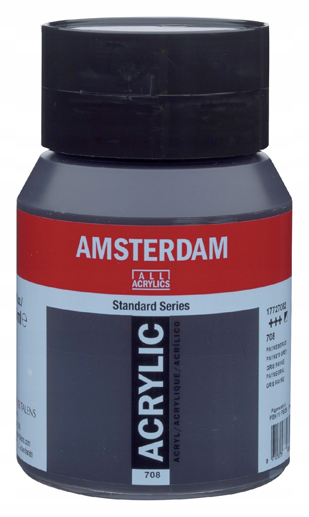 Amsterdam Standard Akryl 500 Šedá Payna 708