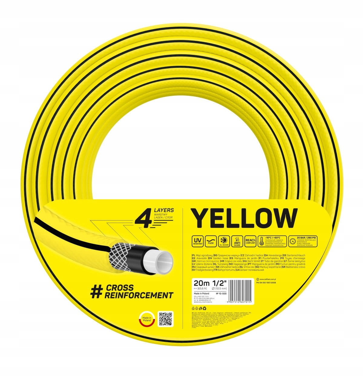 

Wąż ogrodowy 4YELLOW 1/2" 20 mb