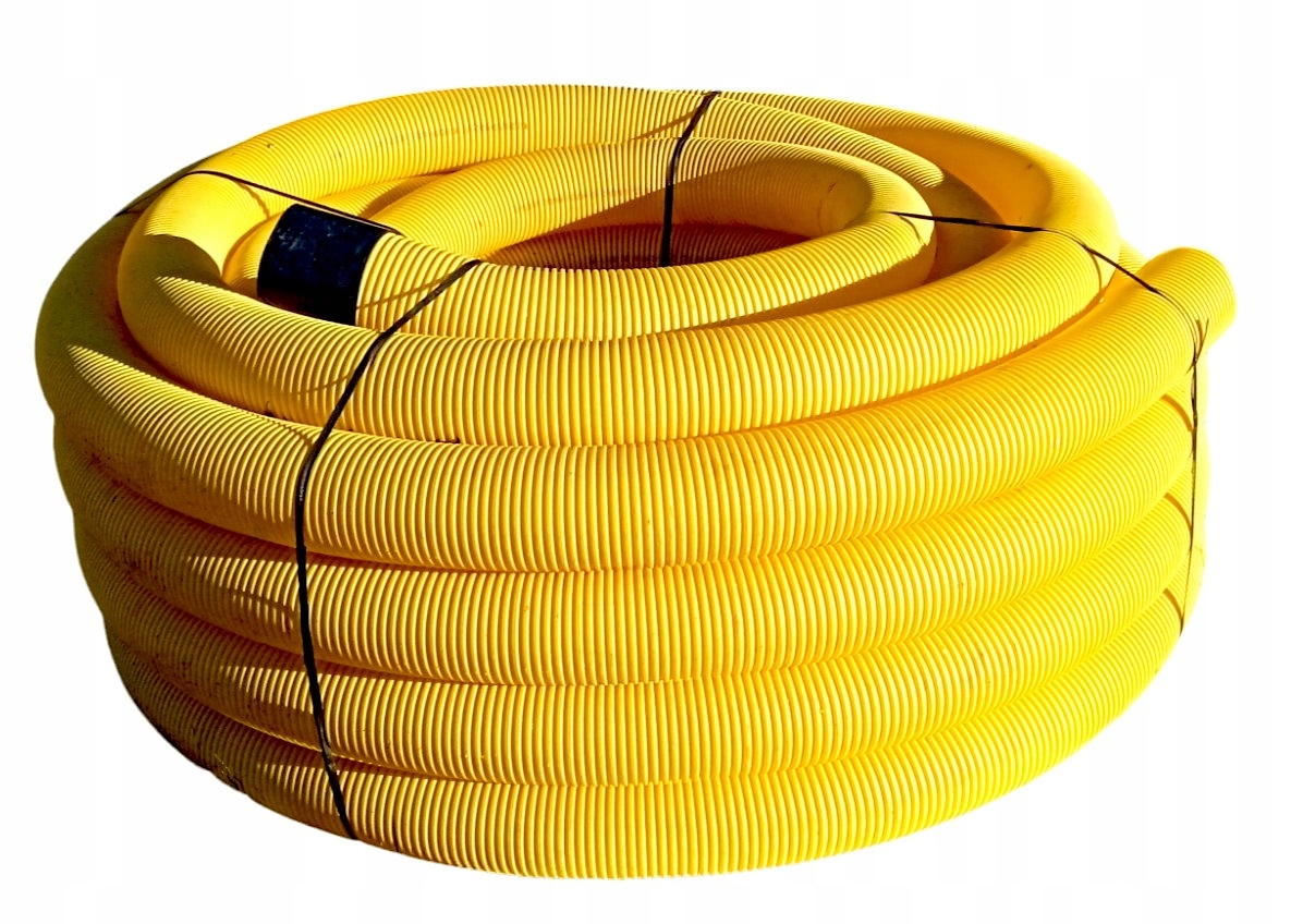 Rura falista drenarska PVC fi 125 bez otworów o długości 50m Typ rura karbowana