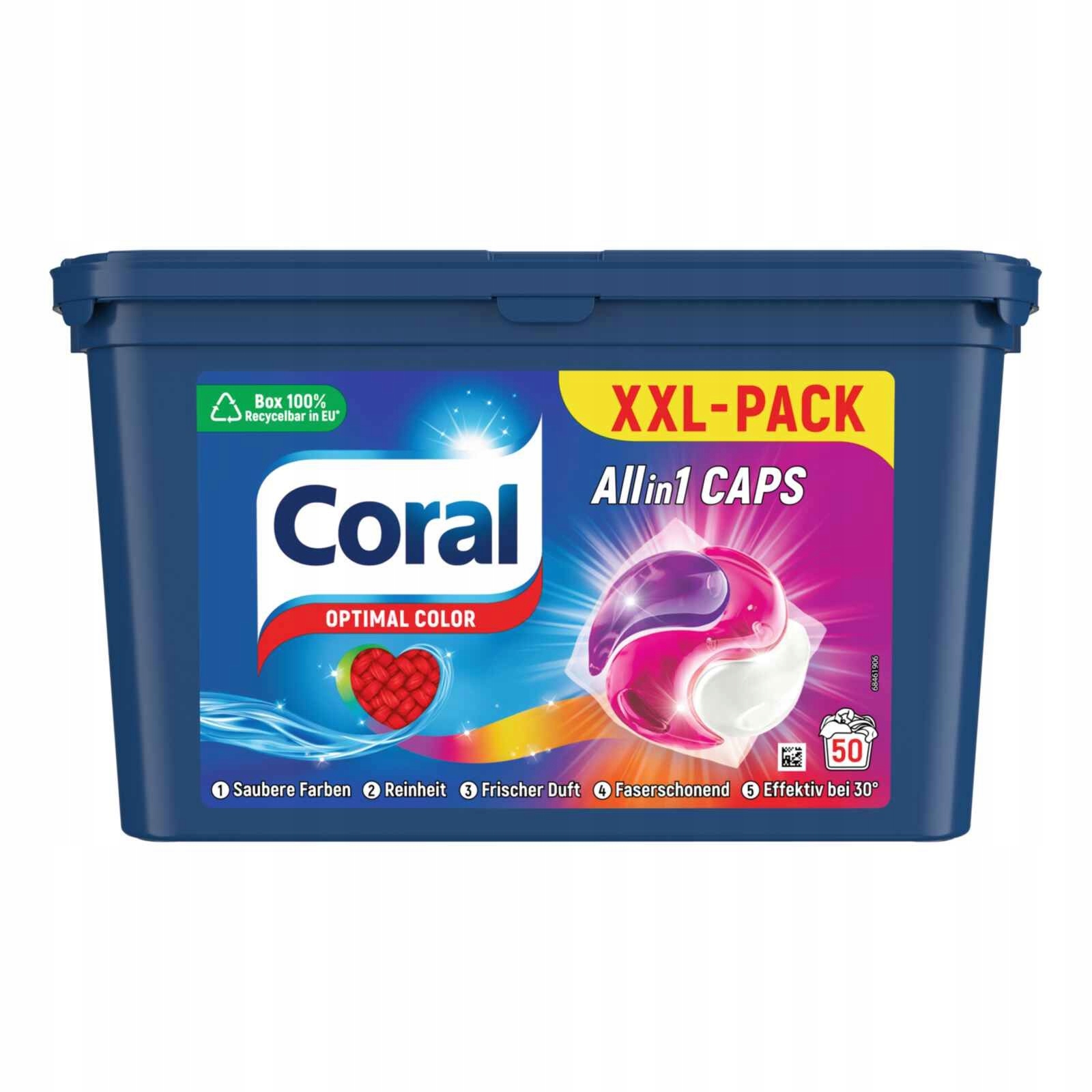 Levně Coral Kapsle na barevné prádlo 50 ks De