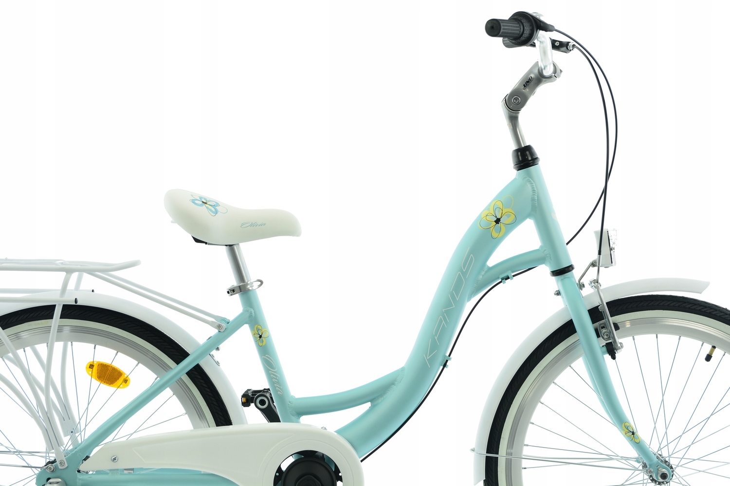 Rower Kands 24 Olivia r14 cali miętowo-biały mat 2025 Nowość na rynku !!