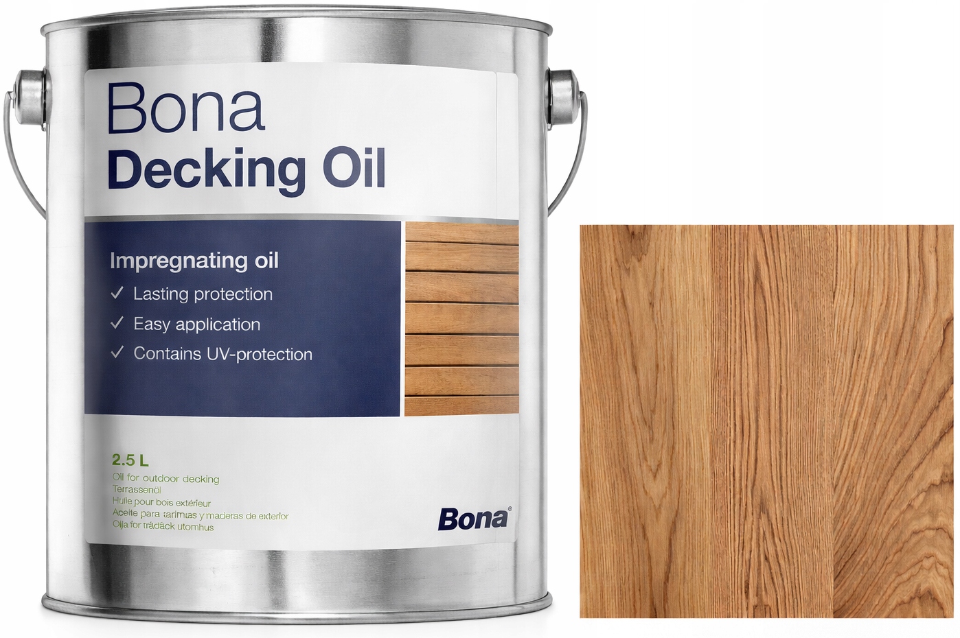 Bona Decking Oil Neutrálny 2,5L olej na terasy a vonkajšie drevo
