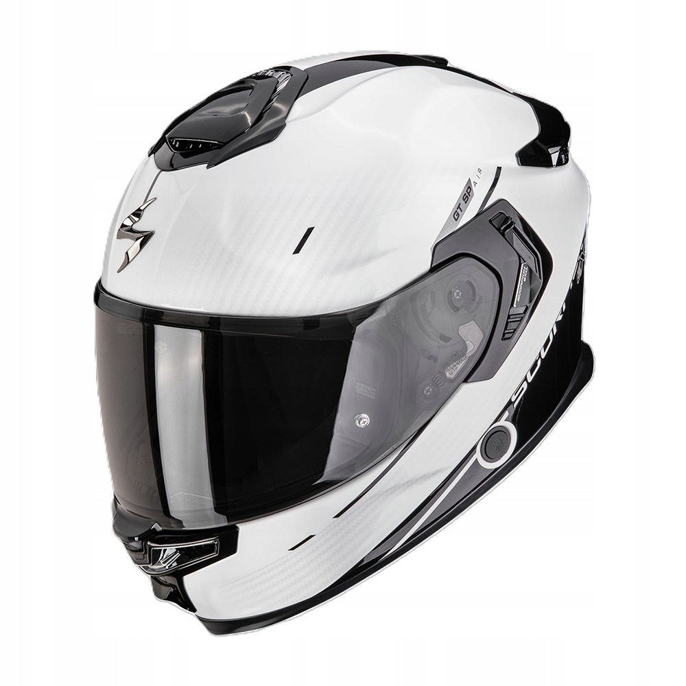 Motocyklová prilba Scorpion Exo-Gt Sp Air Asphalt Pearl White-Black veľ.L