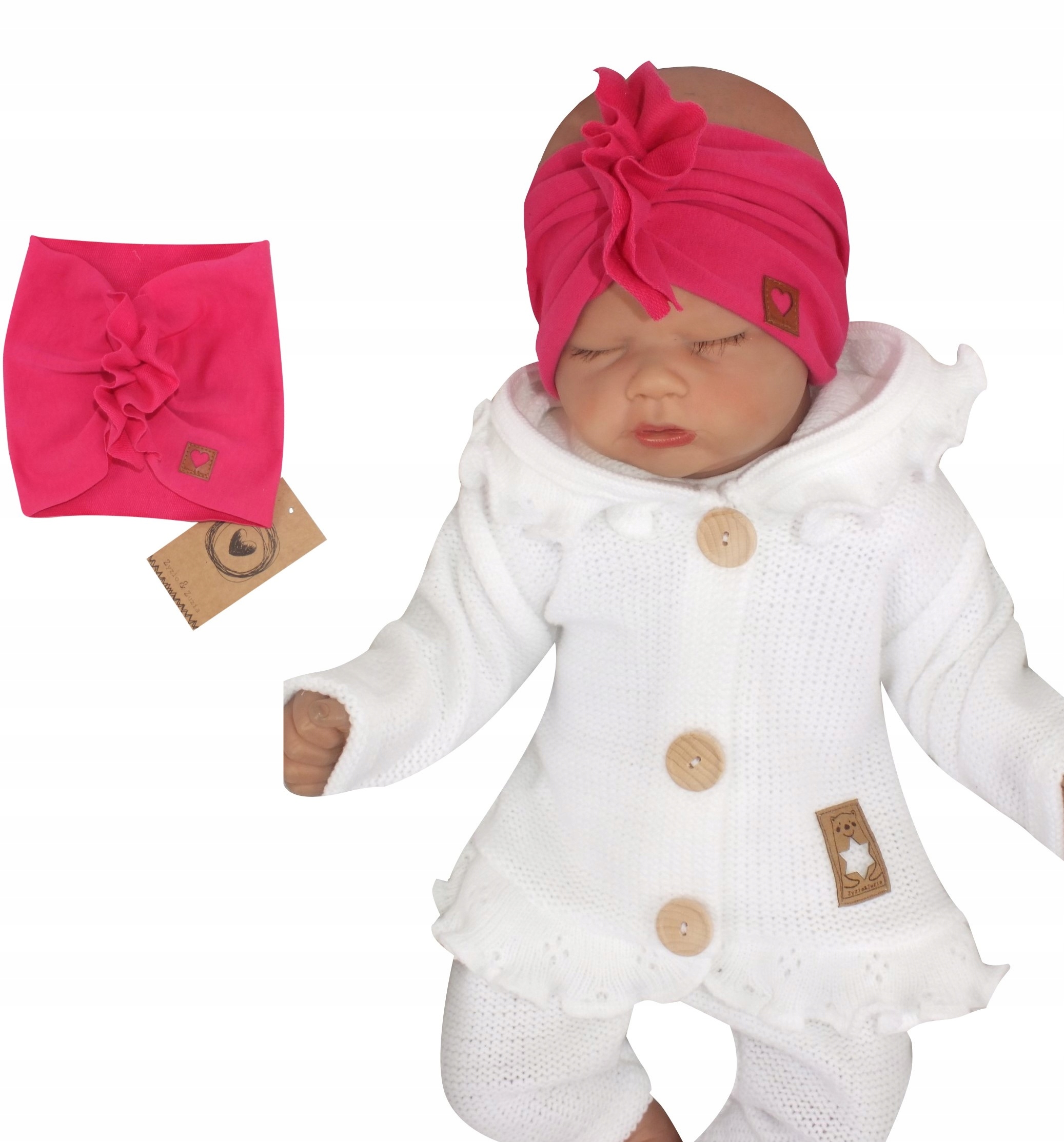 

Szeroka opaska turban rozmiar 38/42 0-6 Miesięcy