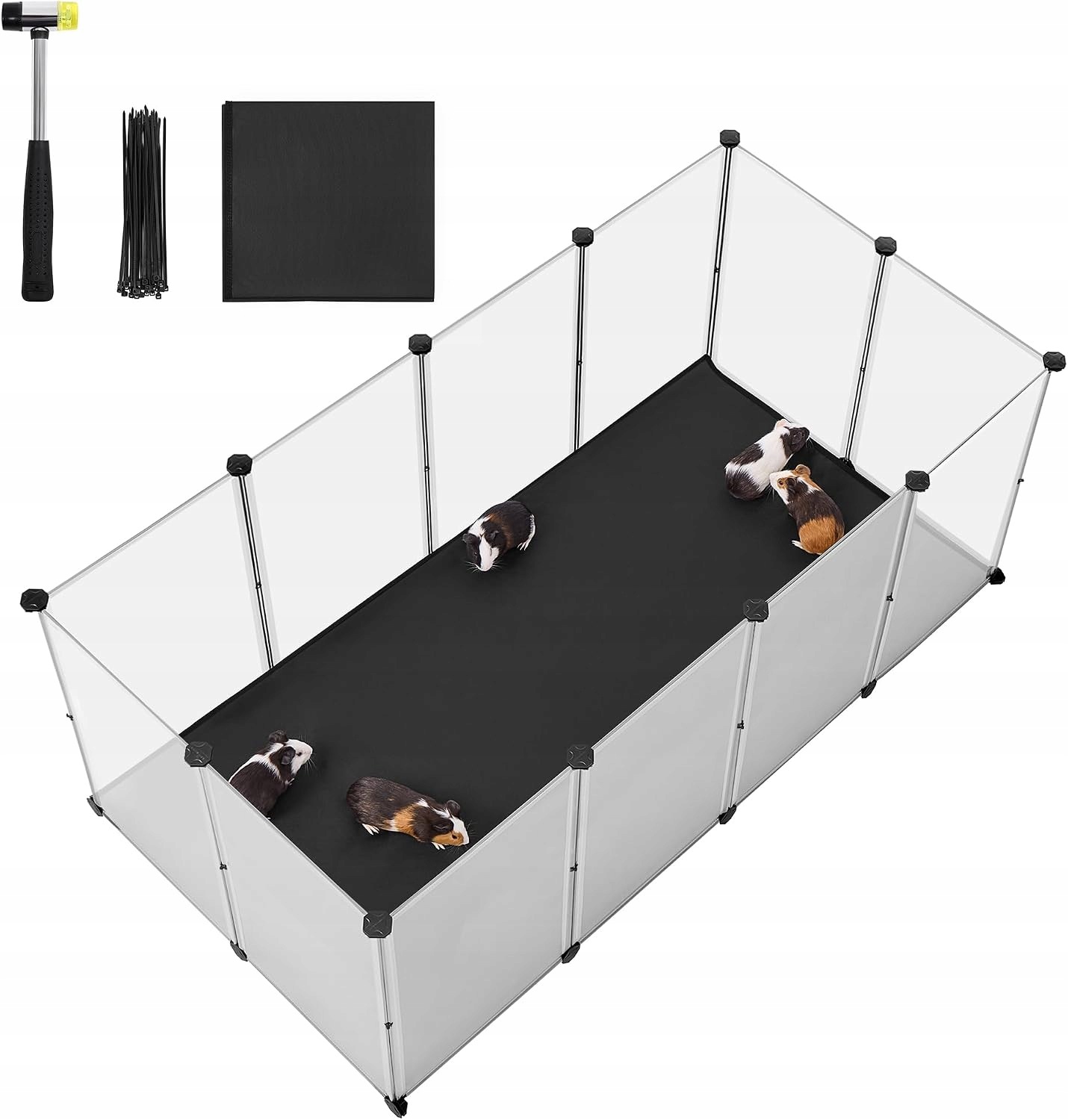 Klietka Pre Zvieratá Songmics 145X73X57 CM, Vodotesná, Rozšíriteľná