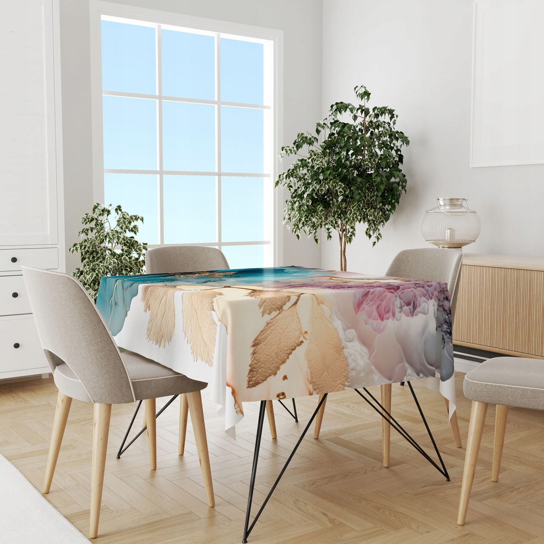 OBRUS PLAMOODPORNY 140X220 GŁADKI MATOWY GRUBY 138 Kolor wielokolorowy