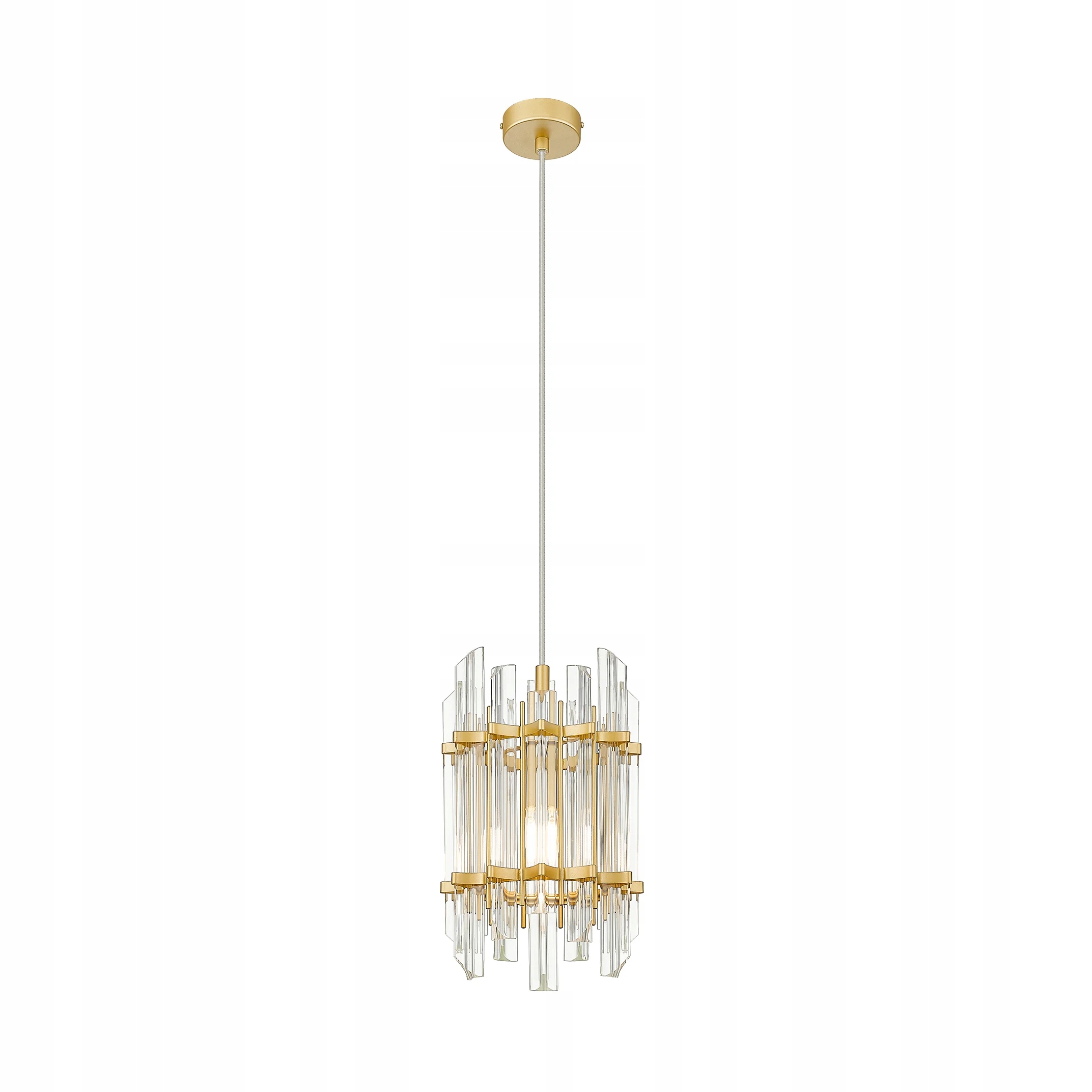 Závěsná lampa Křišťálová Zuma Line Alexandria Zlatá Ø19 cm