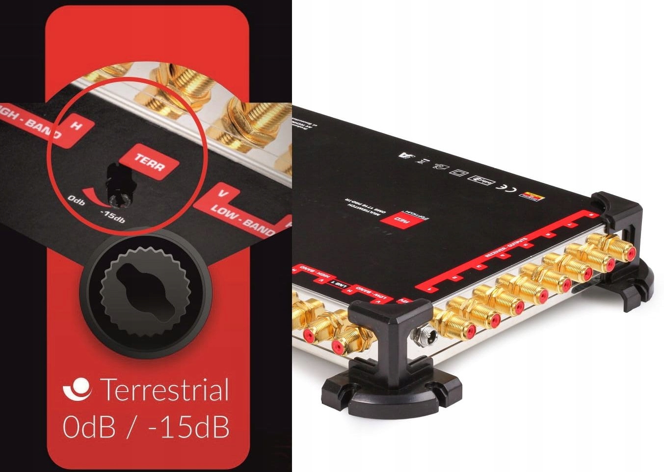 MultiSwitch 17/ 8 Wyjść 4x SAT, DVB-T OPTICUM PRO Marka Opticum