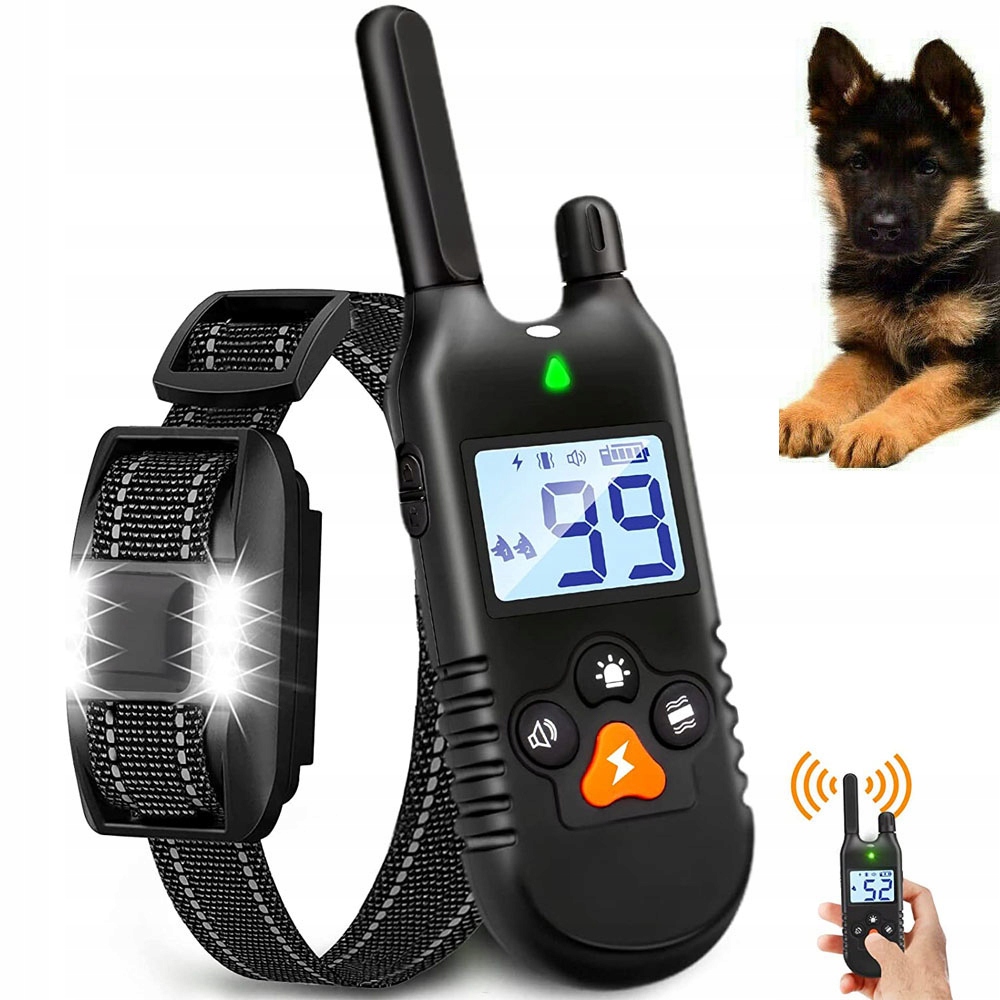 Elektrický Obojek Pro Psa 1000 M, Výcvikový Dálkové Ovládání