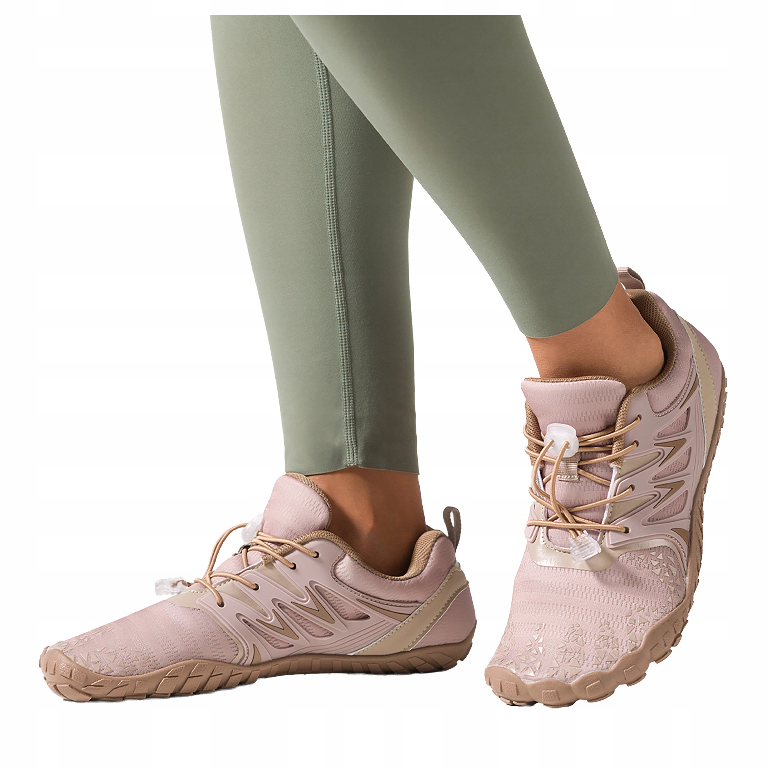 Sportovní Boty Béžové Dámské Široké Šněrovací Pohodlné Barefoot vel 38