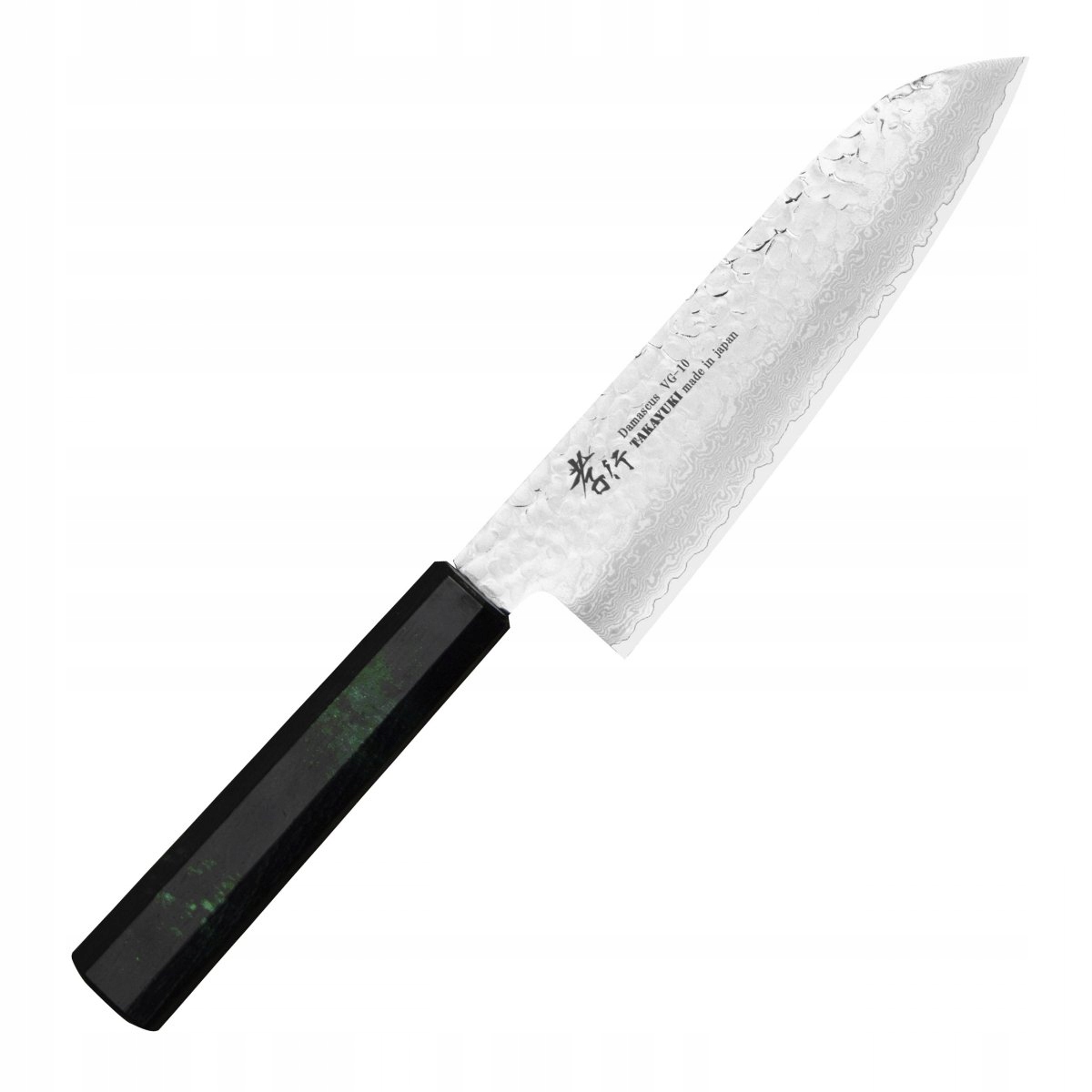 Nôž Santoku Sakai Takayuki Nanairo Vg 10 Green univerzálny 17 cm