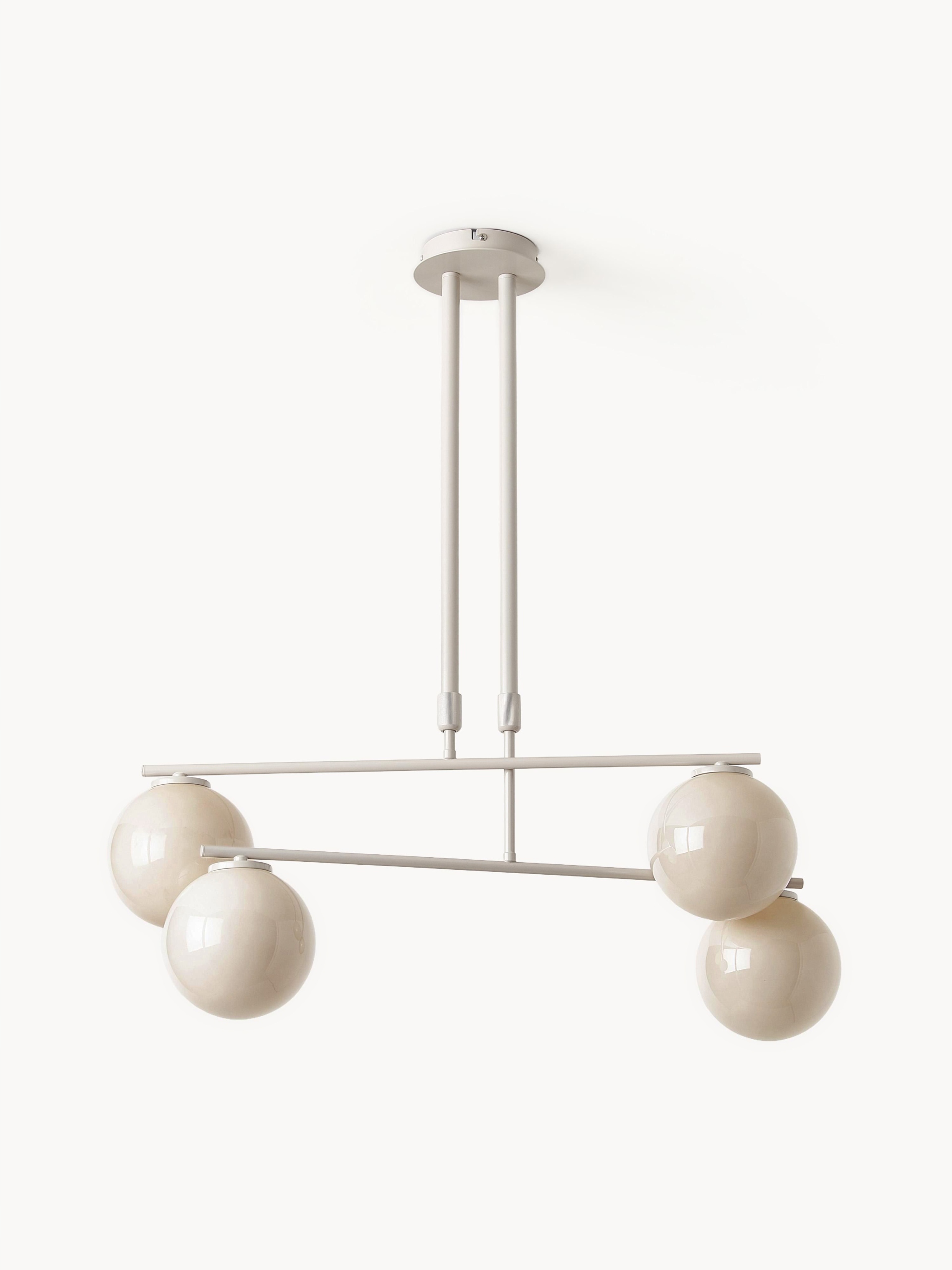 Lampa wisząca ze szkła opalowego Atlanta B 71 x H 93 cm