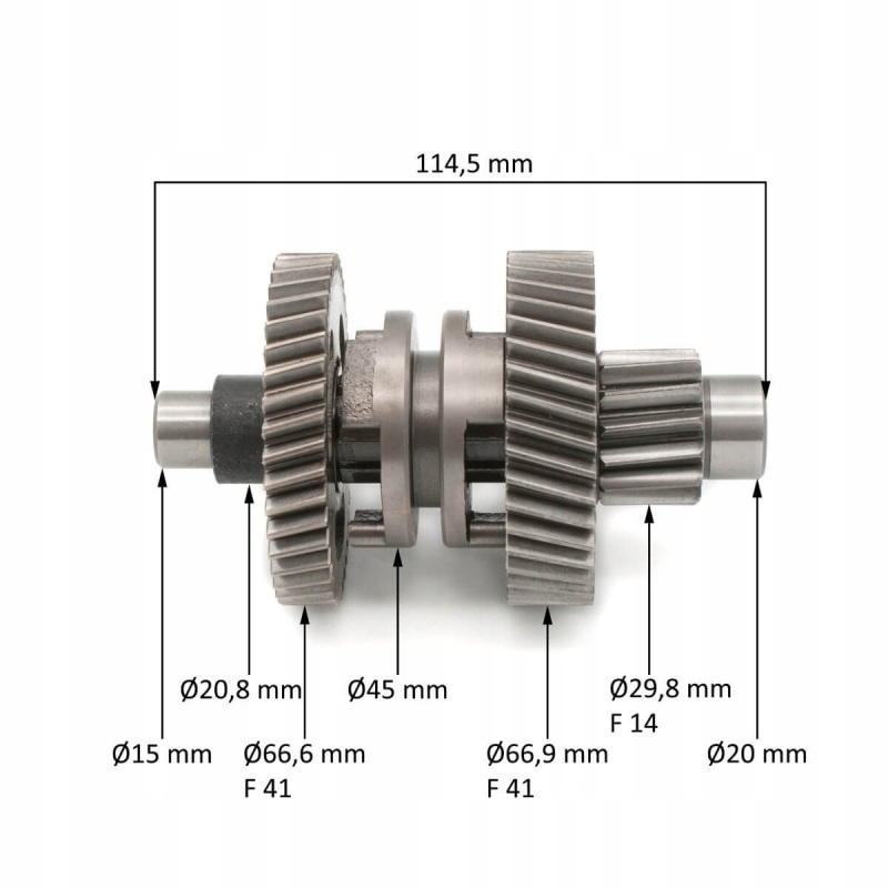 Wałek pośredni tryby Quad ATV 200 250 1+1 A Producent MCN