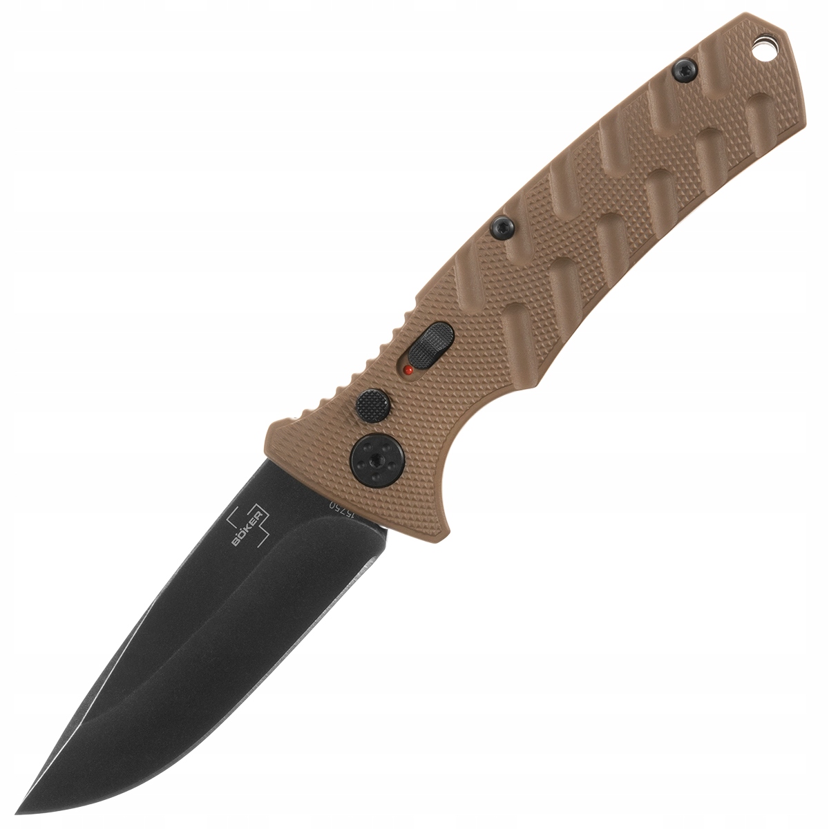 

Nóż sprężynowy Boker Plus Strike Spearpoint Coyote
