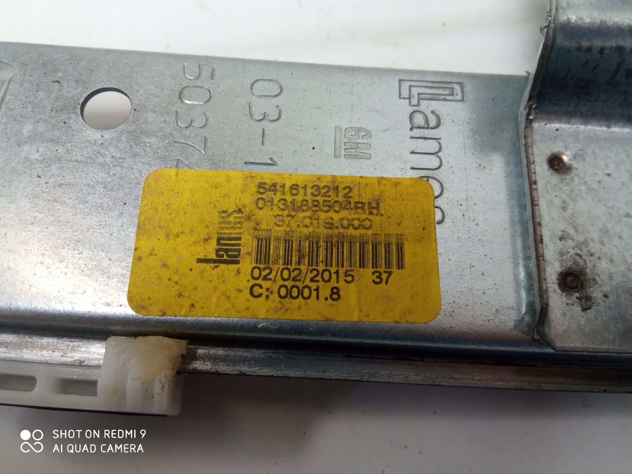 OPEL CORSA E window regulator right rear part