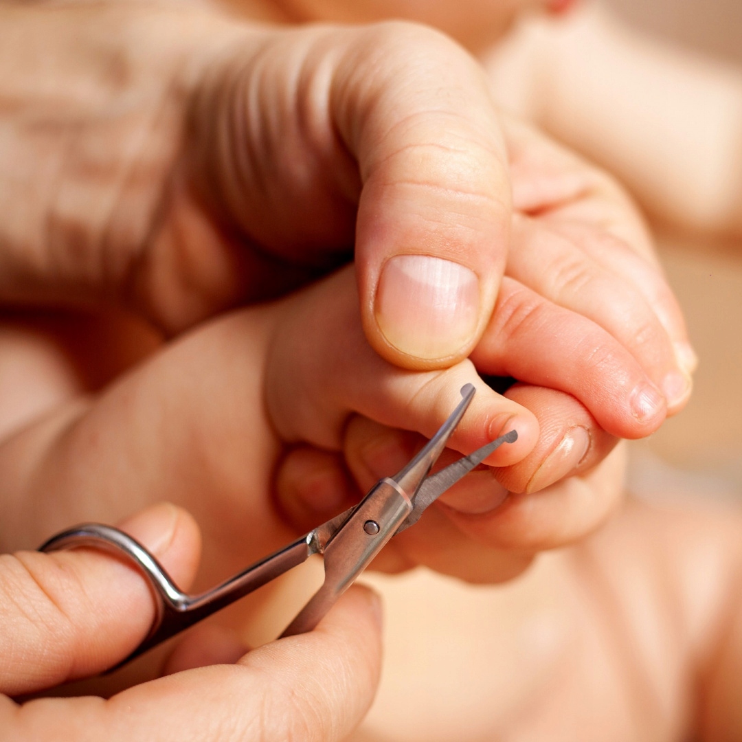 BabyOno NOŻYCZKI DO PAZNOKCI niemowląt i dzieci Kolor dominujący srebrny