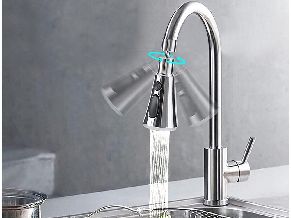 Perlator do kranu 3w1 przedłużacz adapter kuchenny Typ z gwintem wewnętrznym