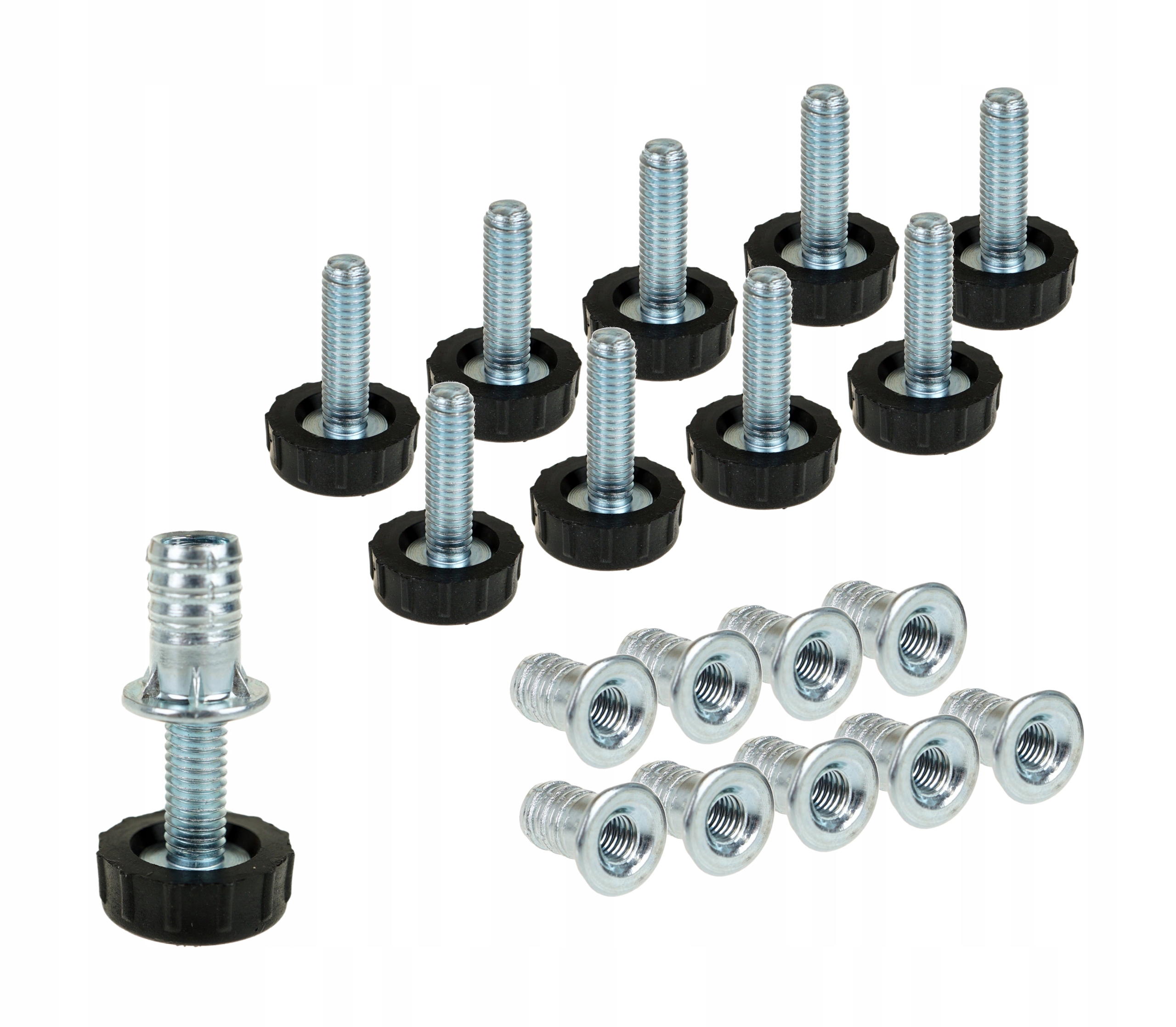 STOPKA REGULOWANA NÓŻKA M6X20 + MUFA 10KPL.