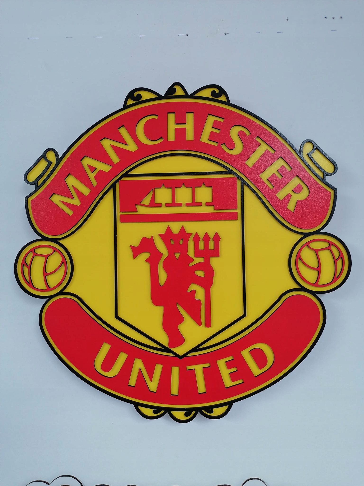 Erb Manchester United noční lampa na zeď