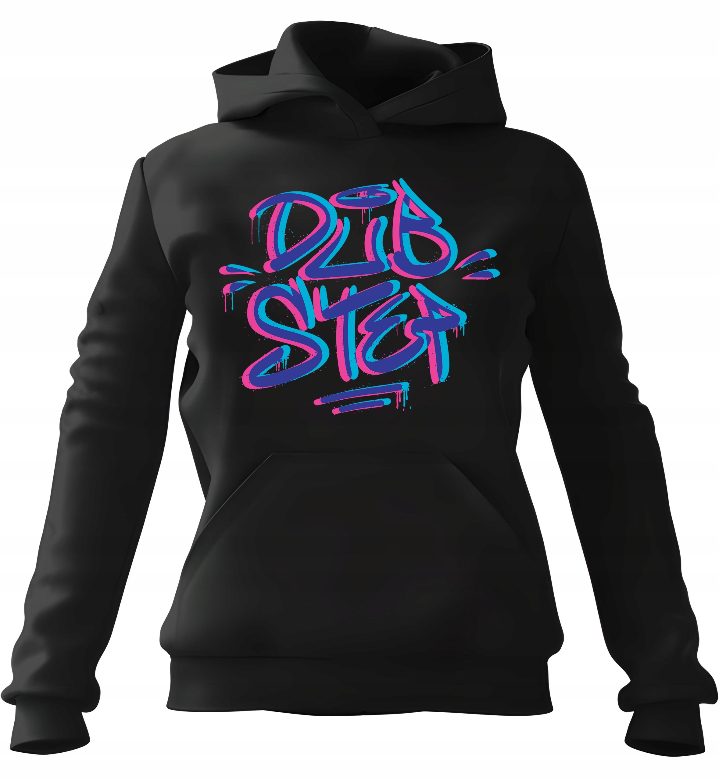 pánská mikina s kapucí Dubstep Černá 3XL pro muže, muže a muže
