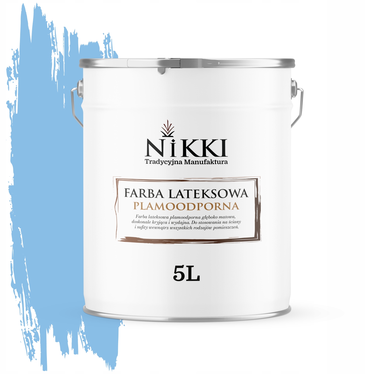 Latexová Farba Odolná Voči Škvrnám Farba Kráľovská Modrá H0141 5L Hlboká Matná