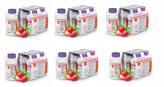 Nutri comp Drink+ 24szt.x200ml truskawka
