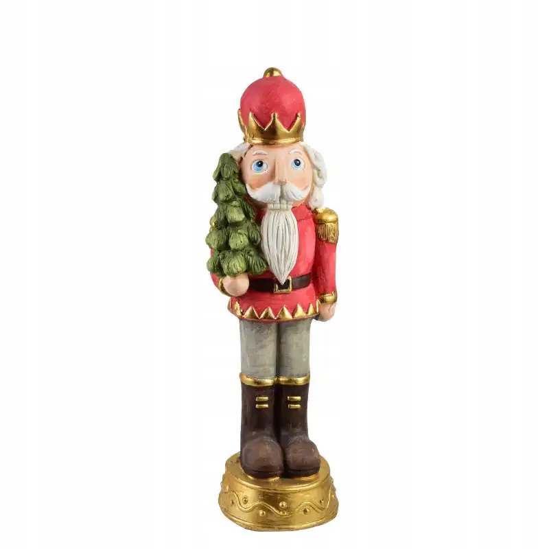 Louskáček Santa Lila figurka červená 48 cm